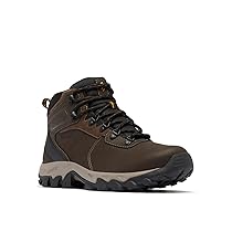 Columbia Newton Ridge Plus 2 Wp, Scarponi da trekking ed escursionismo impermeabili a vita media Uomo, Cordovan, Squash, 45 EU