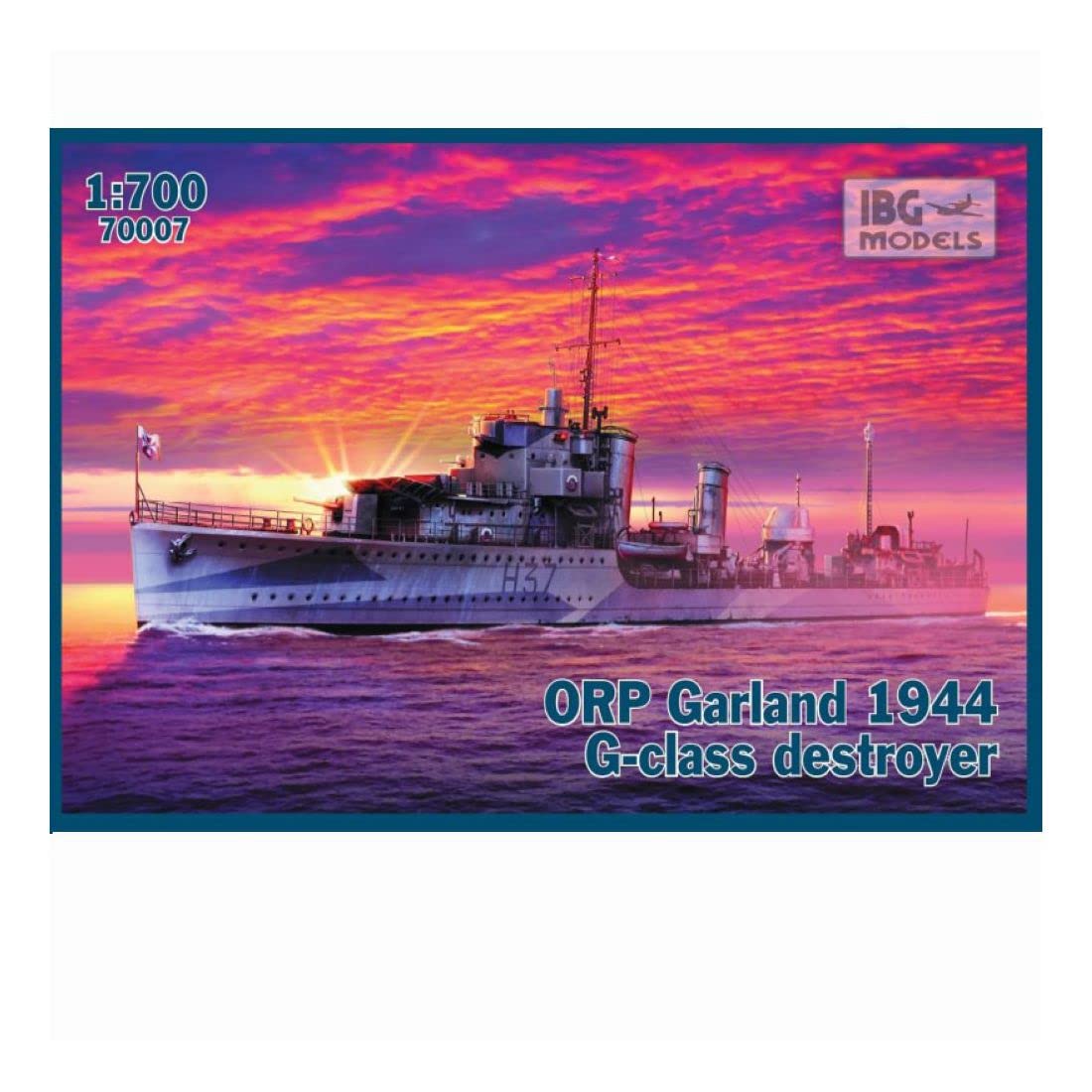 IBG Models 70007 ORP (ex HMS) Garland 1944 G-class Destroyer 1:700 Model Kit