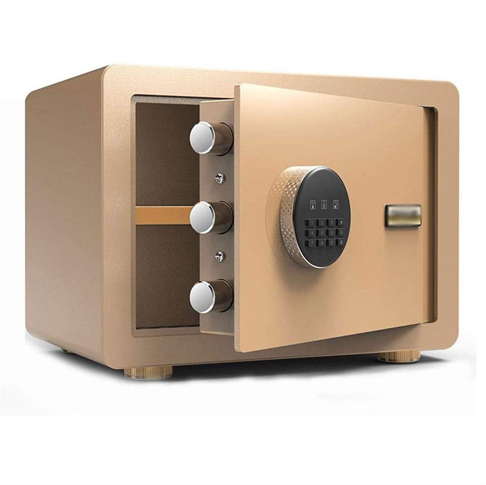 CHUXJ Safe, Safe Box, Security Safe,Digital Safe, Safe and Lock Box，Safety Box for Home，Electronic Steel Safe with Keypad (Color : Gold)