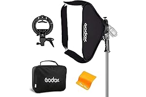 Flash Softbox for Speedlight: Godox Softbox Soft Box 24"x24" Bowens Mount