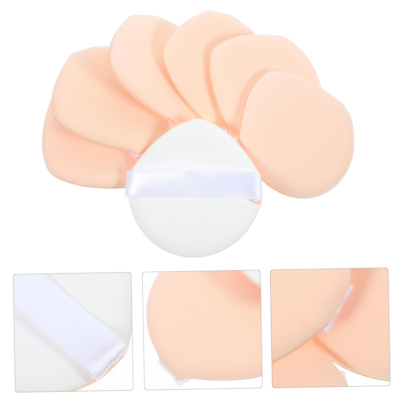 minkissy 5 Set Di Spugne Per Il Trucco Morbide Per Il Corpo Set Di Applicatori Cosmetici Per Il Trucco A Triangolo A Doppio Uso Asciutti E Bagnati Per Donne 7 Pezzi*5