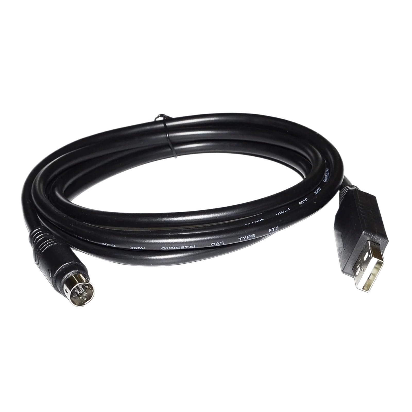 Câble série convertisseur USB vers Mini DIN 8 Broches MD8 mâle RS232 FT232R for jauge numérique série LT10, LT11, LT20 et LT30(3 Metre)