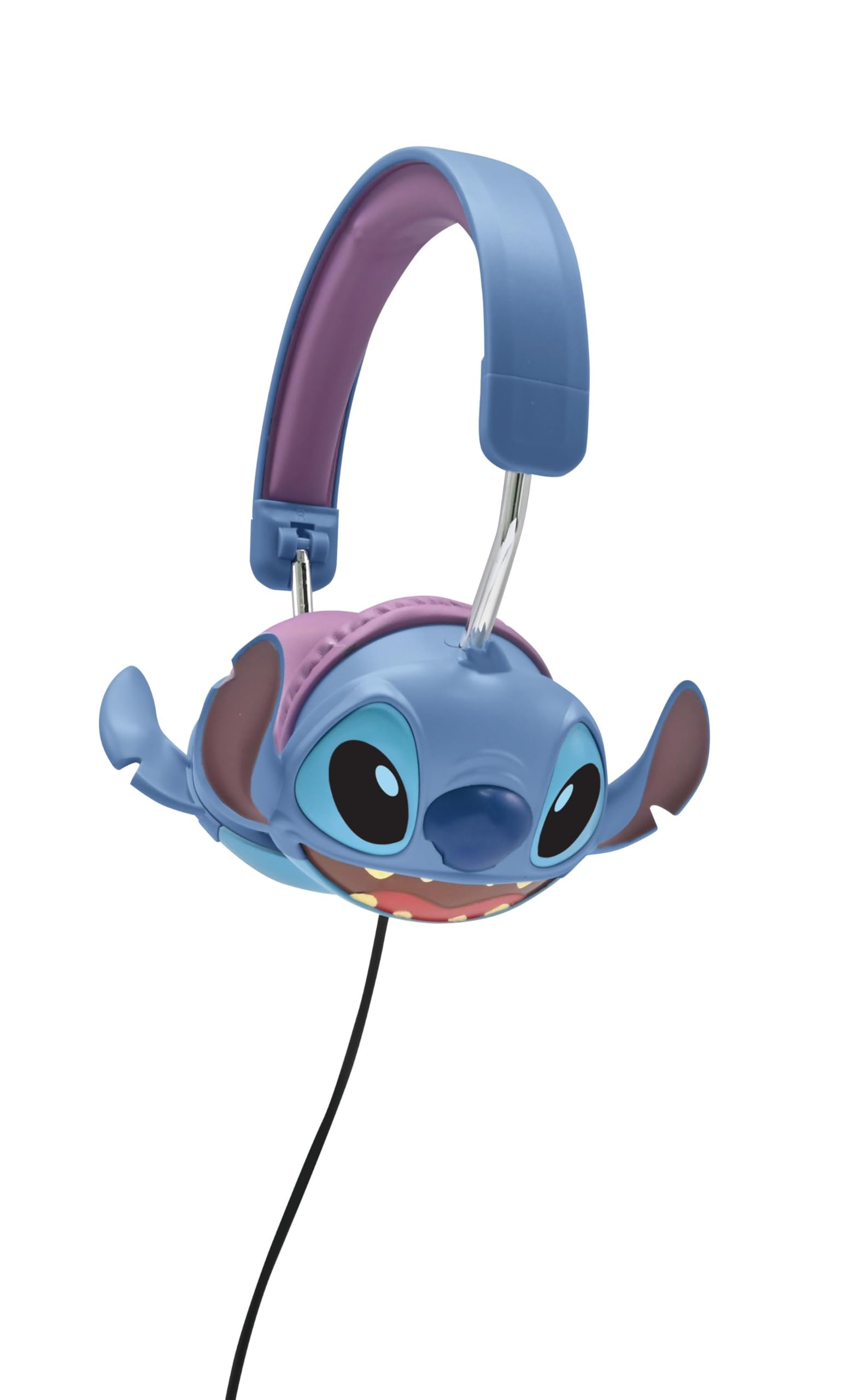 Lexibook, Disney Stitch, Cuffie stereo cablate Stitch 3D, Pieghevoli, Potenza sonora limitata, HP015DLXB