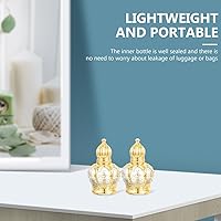 Vista 6 de DOITOOL Paquete de 2 botellas de agua bendita de vidrio de 0.3 onzas líquidas, recipientes vacíos de agua bendita rellenables, botellas de aceite