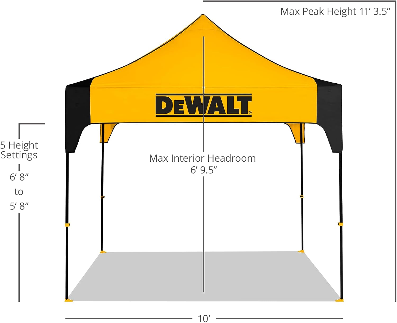 DEWALT® Work Shelter 10' x 10' Canopy