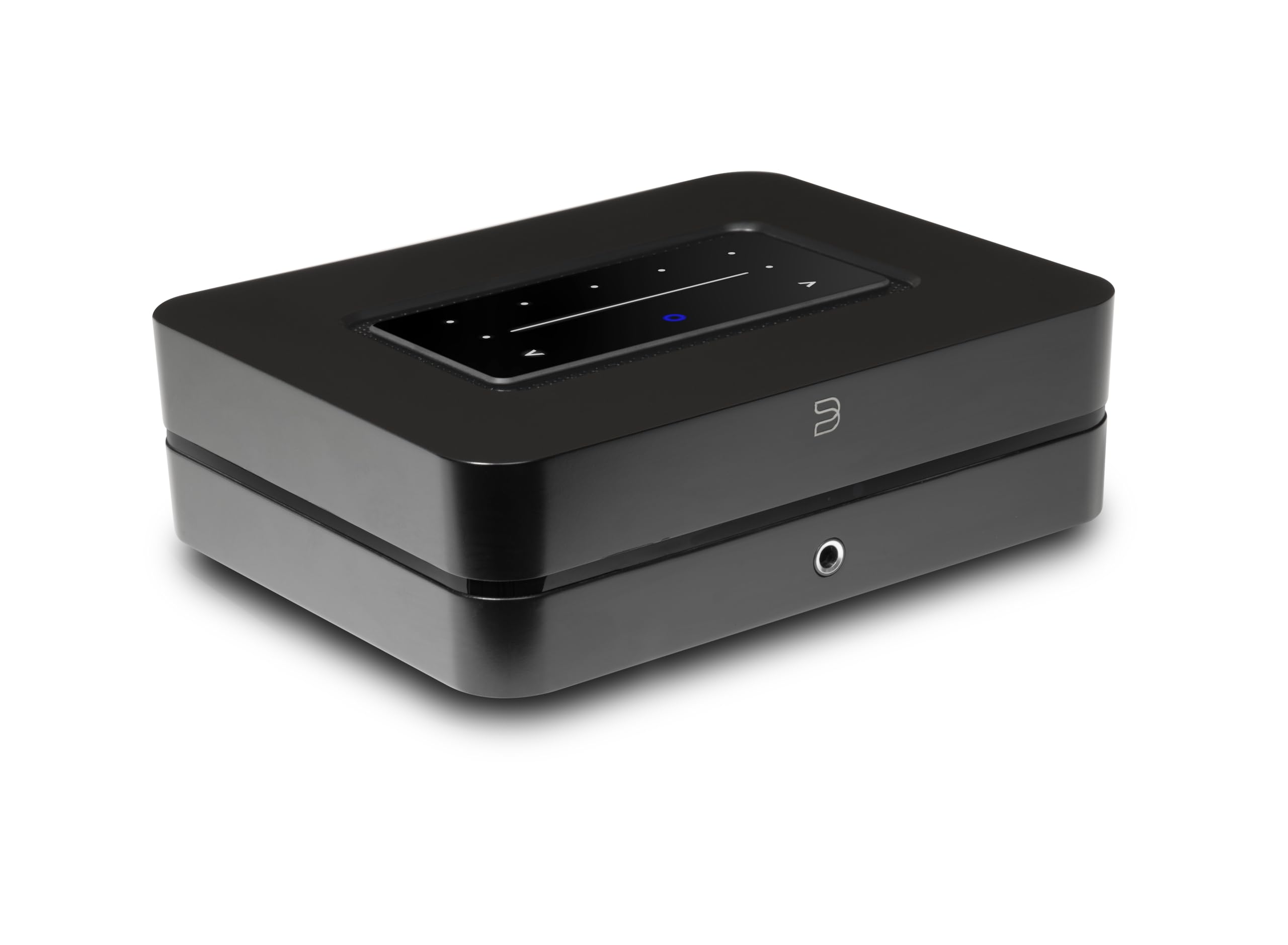 Bluesound Powernode 2025 – Amplificador de transmisión de música multiroom inalámbrico de Alta resolución, 100 W x 2 estéreo / 80 W x 3 LCR (8 ohmios) - Negro