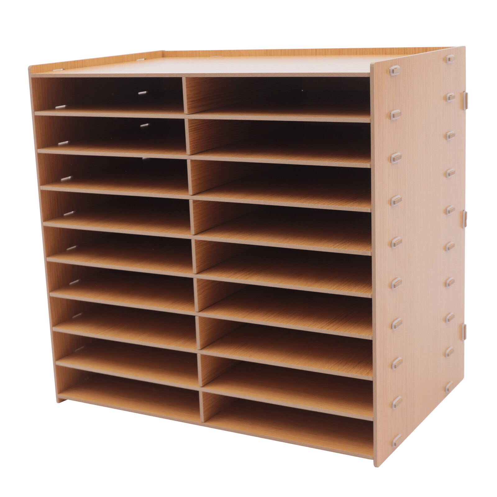 Bandeja para documentos de madera, organizador de archivos, organizador de oficina, escritorio, bandeja para documentos, bandeja de papel para carpetas de papel A4, organizador