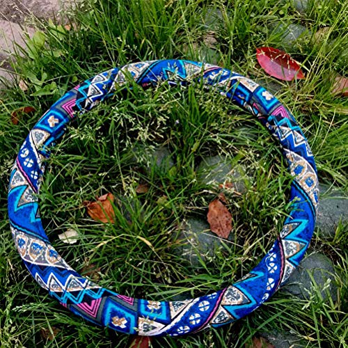 Disegno fiori Coprivolante 37 38 cm del cuoio