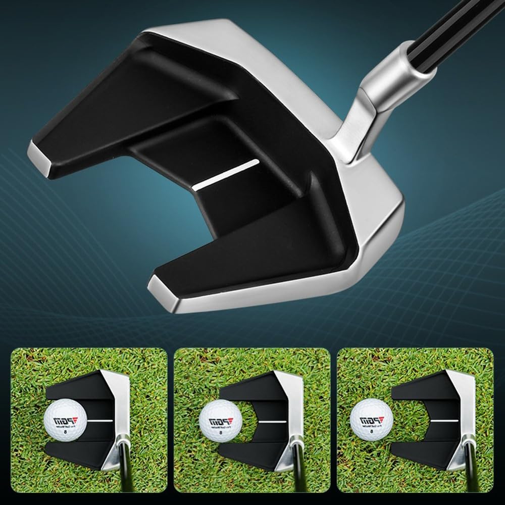 Mazo de golf para golfistas zurdos y diestros con centro de gravedad bajo y cubierta para la cabeza, longitud 34 pulgadas