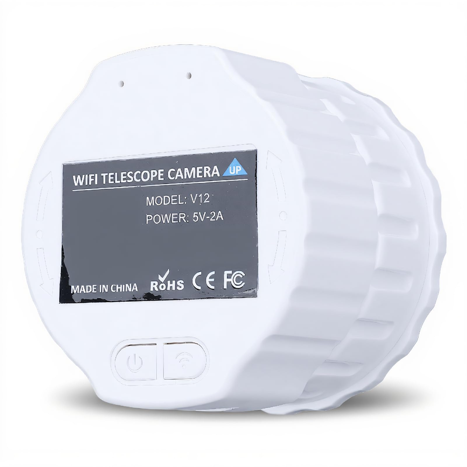 Kamera Teleskopowa WiFi, Okular Elektroniczny, Okular Elektronicznego Teleskopu 4 MP 2K, Nagrywanie Wideo 1080P i Zdjęcia 1920x1080, do Astrofotografii (WHITE)