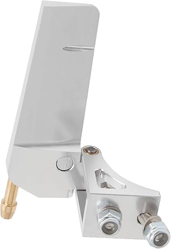 Miniatura 9 de Timón de barco RC de aleación de aluminio de 2.047 in, para 11.8-19.7 in, modelo de yate a control remoto eléctrico con recogida de agua, dirección