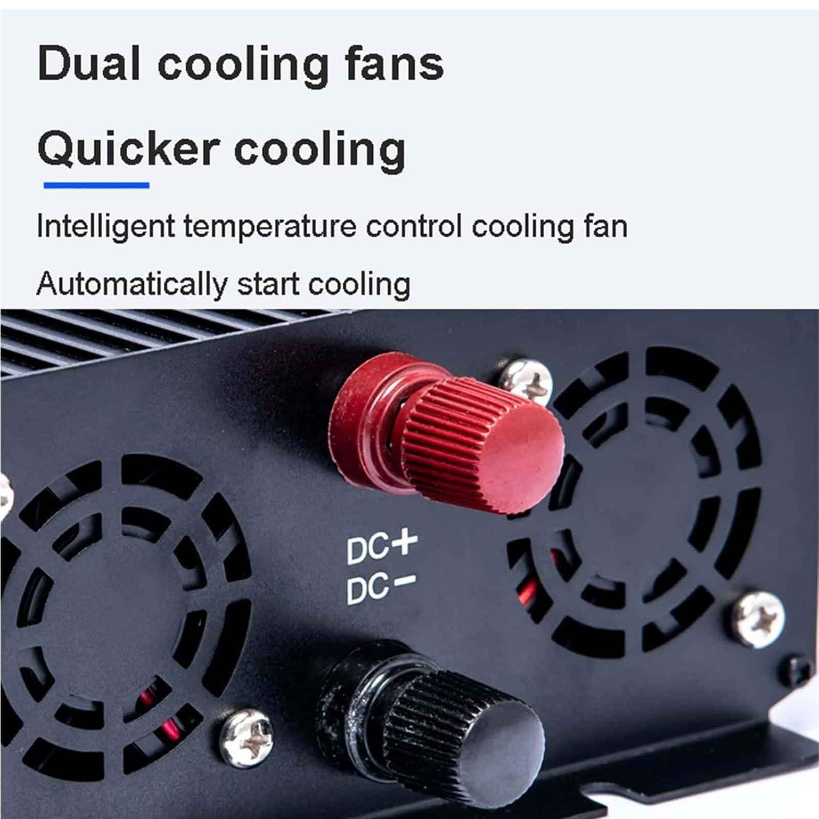 Inversor de onda sinusoidal pura de 3000W, convertidor de 12 V, 24 V, 48 V, 60 V, 72 V CC a 120 V, 230 V CA, para camiones, casas rodantes y sistemas solares fuera de la red,72V to 230V 50Hz