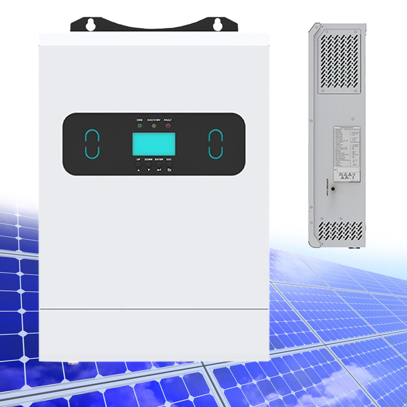 Inverter Solare da 3300 W, 24 V/48 V CC a 230 V CA, Inverter a Onda sinusoidale Pura Fuori Rete con regolatore di Carica Solare MPPT, per Camper, casa,48V