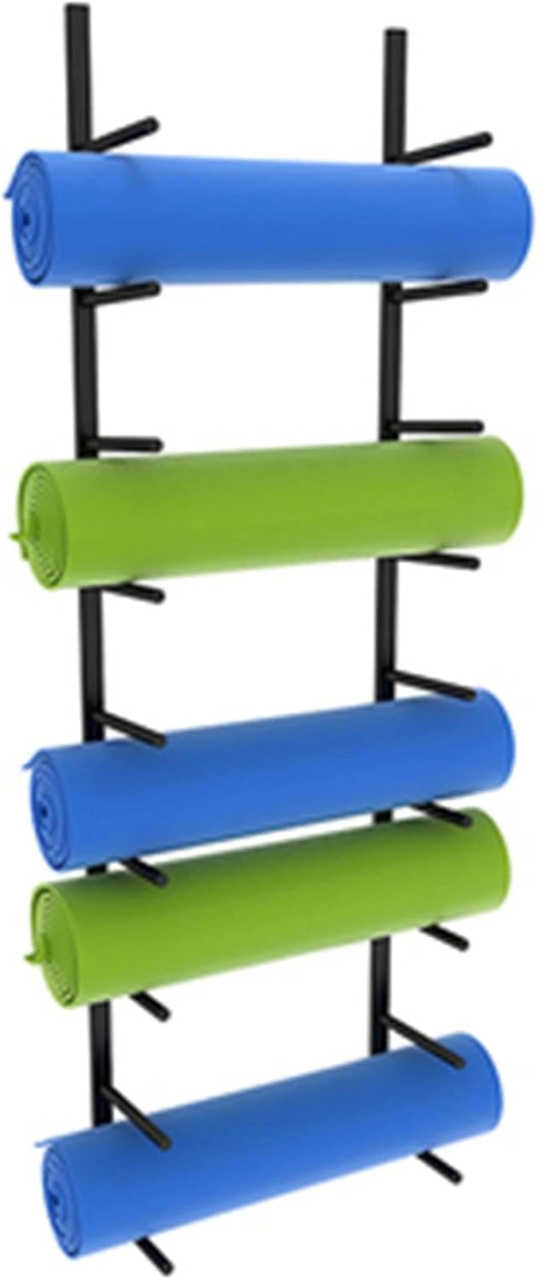 Support de tapis de yoga mural pour organiser un cours de fitness