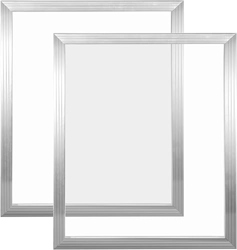 Caydo 2 marcos de impresión de pantalla de seda de aluminio de 24 x 20 pulgadas con malla 160 para serigrafía