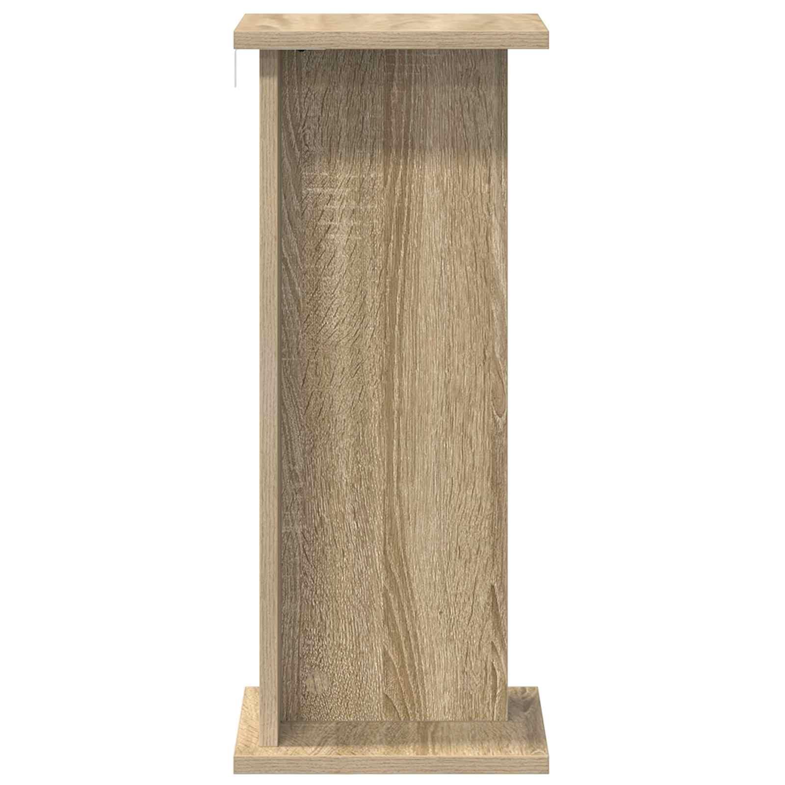 Supporto per piante, 2 pezzi, rovere Sonoma, 25 x 25,5 x 60,5 cm | legno, più livelli, design moderno, per soggiorno