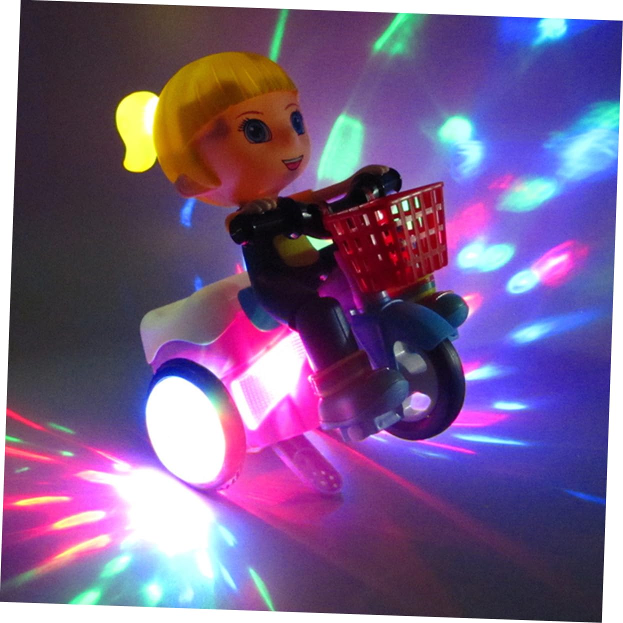 FOYTOKI Intelligent Stunt Tricycle for Creative Design Without Battery Suitable for Random Color Options Multi Functional Riding Fun Easy to Assemble