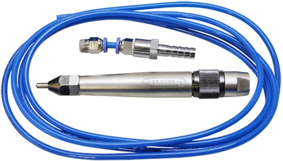 Pneumatic Air Scribe Engraving Pen Pencil Grinder Engraver Tool Chisel Tip Hose