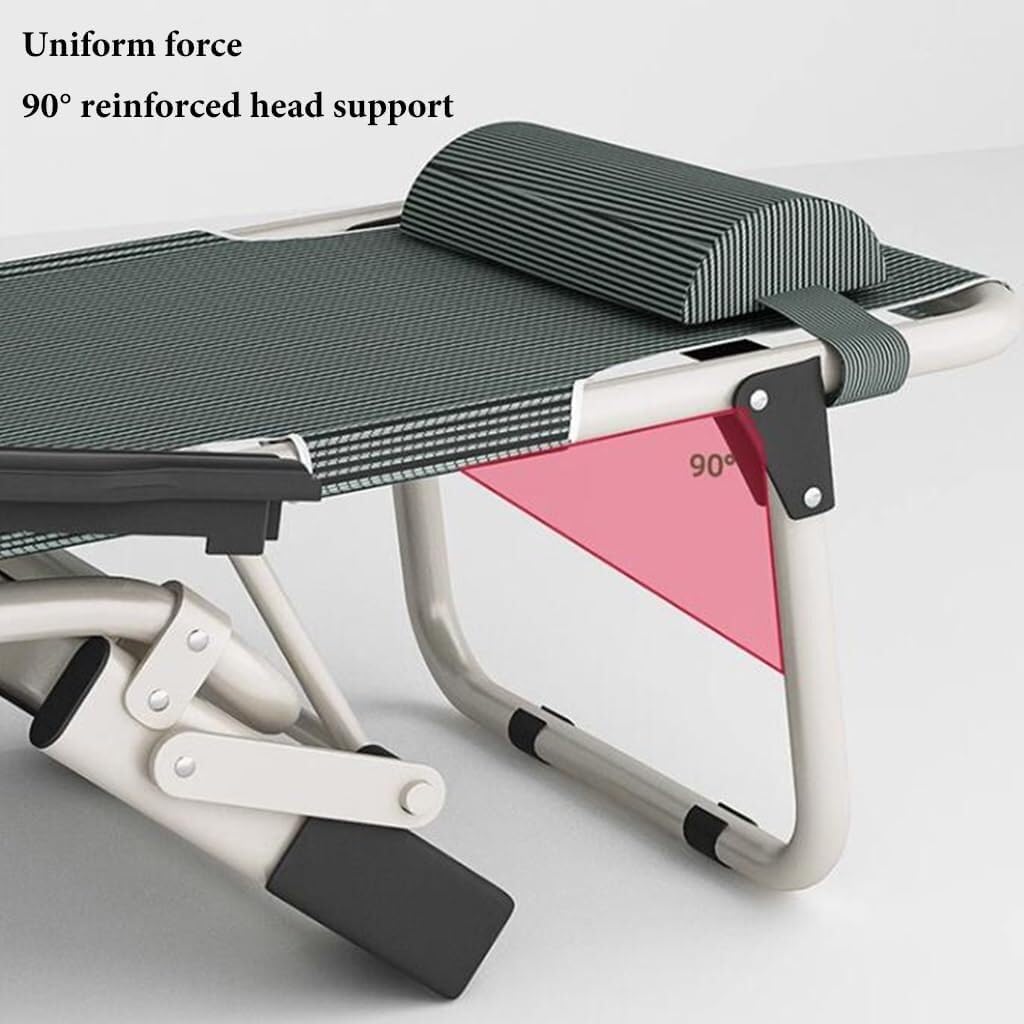 Patio Folding Lawn Chair, Adjustable Recliner Zero Gravity Lounger for Outdoor, Poolside, Beach, Backyard & Deck with Ergonomic Headrest, 330lbs Capacity, Comfortable Lounge Chair(Blue)