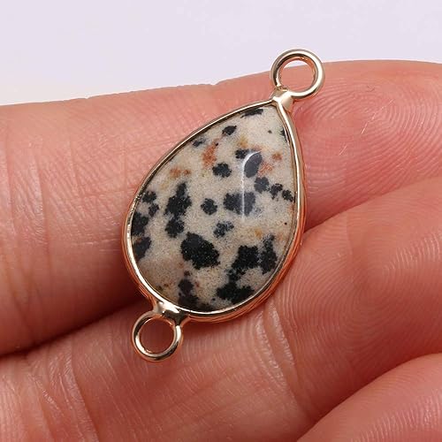 Miniatura 4 de 5 unidades de eslabones naturales de ágata collares colgantes de gemas con conectores chapados en oro para collares y pulseras