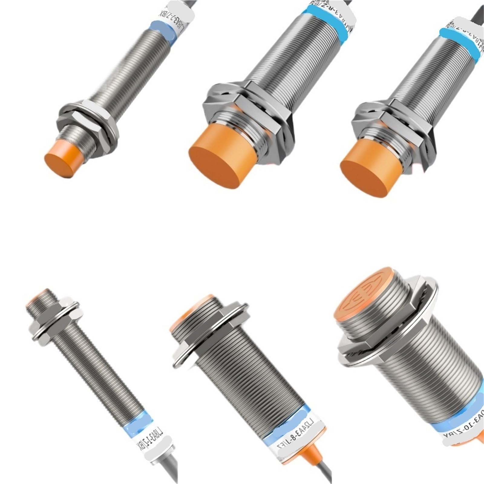 1 sztuka żółty czujnik przyłożenia indukcyjny czujnik zbliżeniowy M8 M12 M18 30 4 mm DC 12 V AC 110 NO NC NPN PNP wykrywanie (M24(Shielded), DC Type 2Wire NC, 1 szt