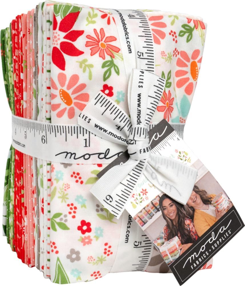 Sherri and Chelsi Poinsettia and Pear 34 Fat Eighths Moda Fabrics 37710F8