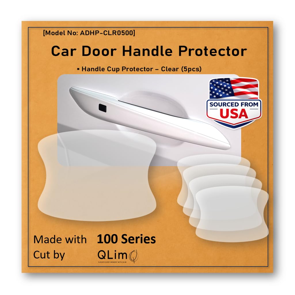 Photo 1 of [3M]-5pcs Customized Car Door Handle Cup Protector Made with 3M Paint Protection Film, Sticker/Guard, Clear(Transparent), Anti Scratch, Universal Fit for Most Cars (Clear/5pcs)