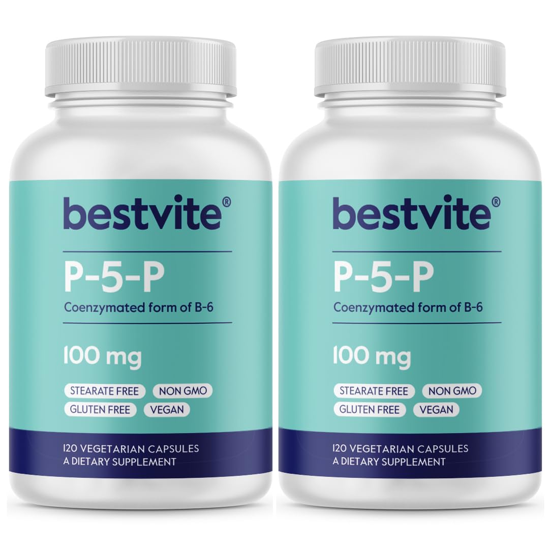 Amazon.com: BESTVITE P-5-P 100mg (240 Vegetarian Capsules) (120 x