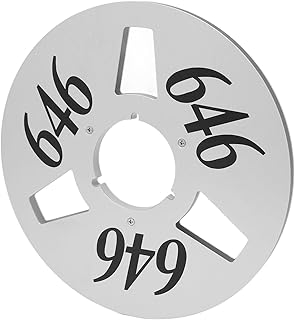 Carretel de fita vazio de substituição, carretel aberto com 3 furos, à prova de rugas, 10 carretel de fita vazio para substituição (prata)