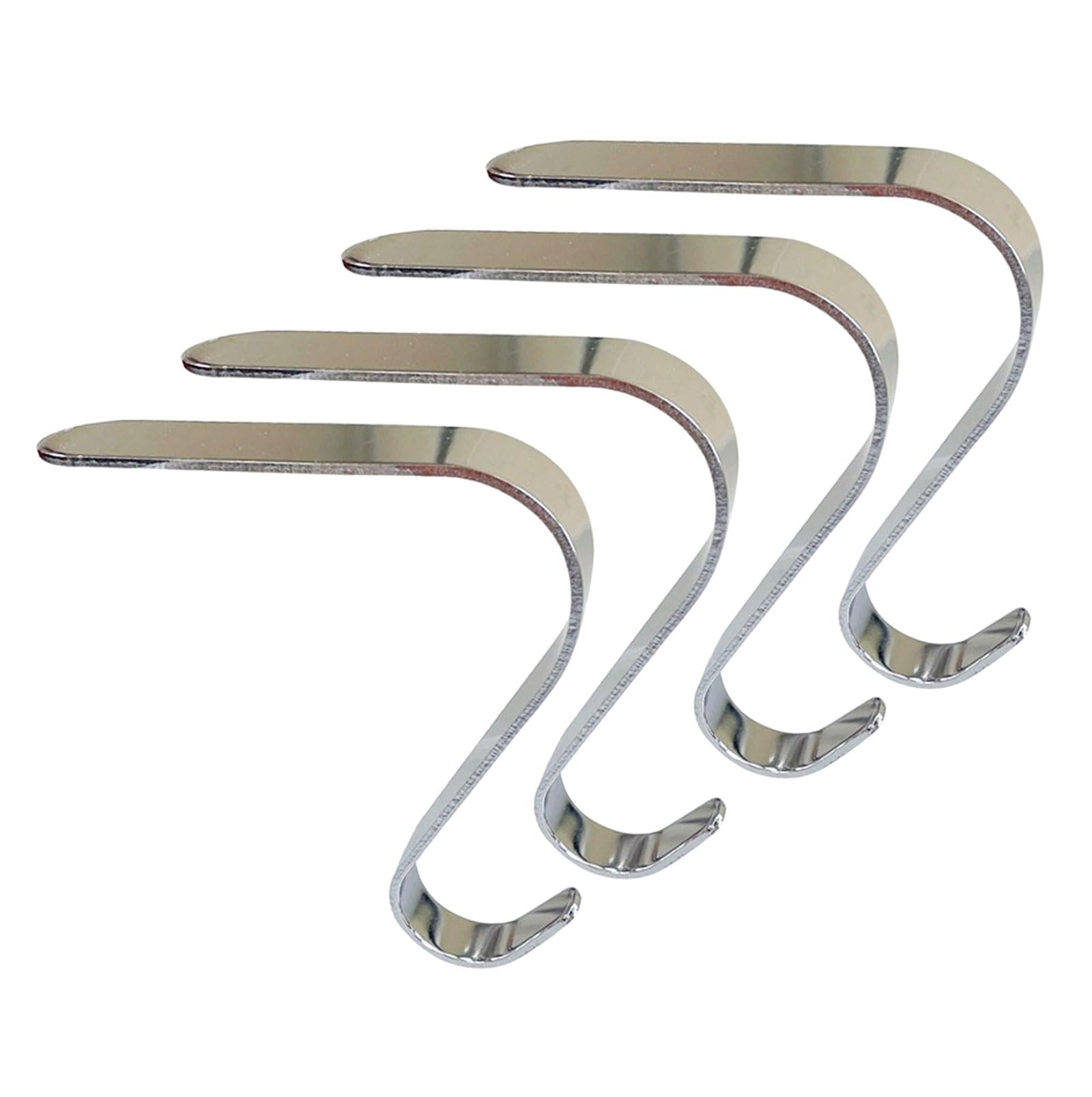 MICFENY Christmas Stocking Holders Metal Hanging Hooks for Fireplaces Practical Mantel Hangers Decorative Ornament Grips