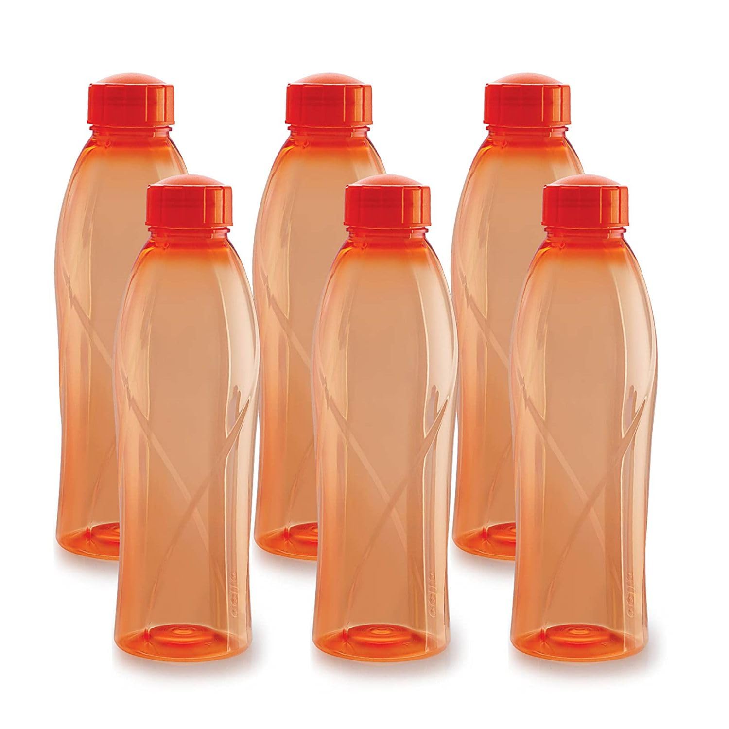 CELLO Texas PET Bottle | Leak proof and Break proof | Perfect for School, College, Work, and Outdoor adventures Water Bottle | 1 Litre, Set of 6 | Orange (B01KJZSCGE) Amazon Price History, Amazon Price Tracker