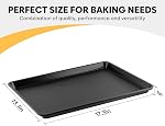 2 Pack Cookie Sheets for Baking, Ceramic Half Baking Sheet Pans Set, Thicker Carbon Steel Baking Sheets Non Stick, 17.5 x 13 Inch Baking Trays for Oven