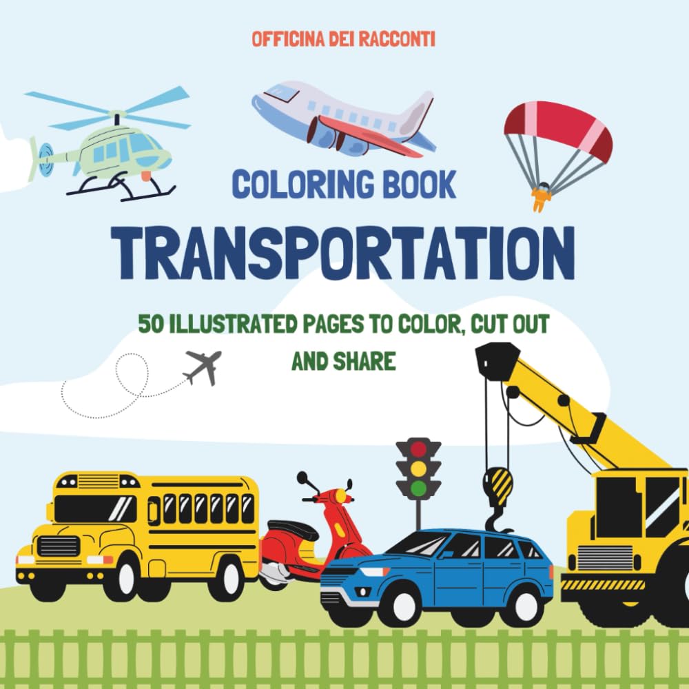 Transportation - Coloring Book