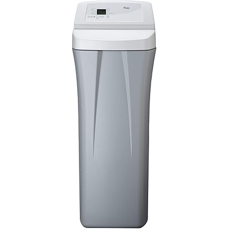 Whirlpool WHES40E 40,000 Grain Softener | Salt & Water Saving Technology | NSF Certified | Automatic Whole House Soft Water Regeneration, White