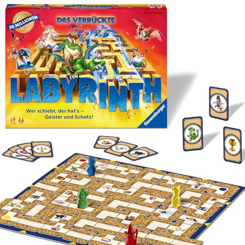 Ravensburger Familienspiel 26955 - Das verrückte Labyrinth - Gesellschaftsspiel - Spieleklassiker für 2-4 Personen, Brettspiel ab 7 Jahren