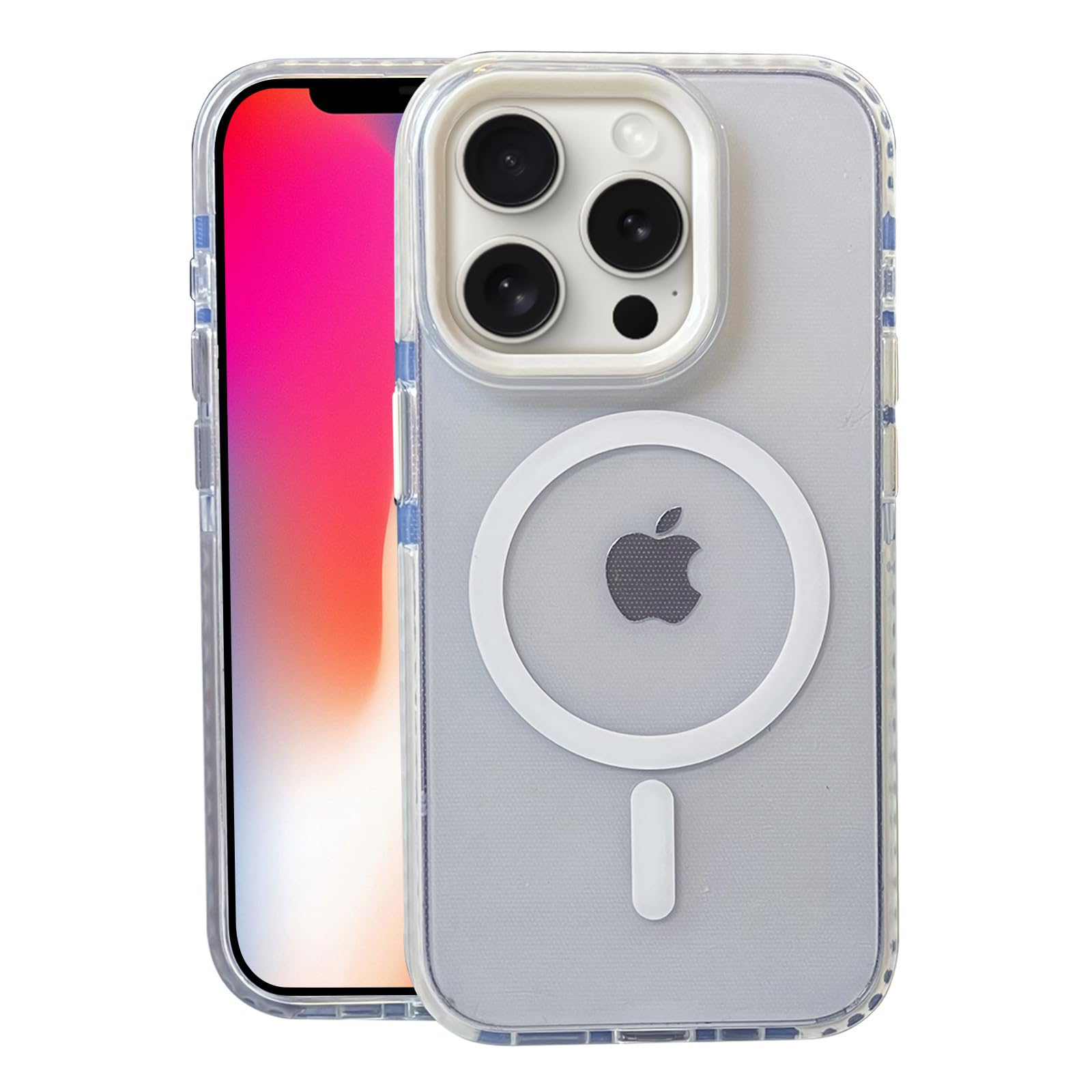 Nimeey for iPhone 14 Pro Case,MagSafe Compatible,Matte Soft Slim Shockproof Cover,Anti-Fingerprint,Anti-Yellowing,Anti-Scratch Back,Magnetic Phone