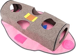 Mipcase Brinquedos Para Gatinhos Brinquedos Para Animais De Estimação Túnel Túnel Para Cães Brinquedo Túnel Túnel Para Gatinhos Brinquedo Túnel Para Gatos Túnel Para Gatos Coelho Rosa