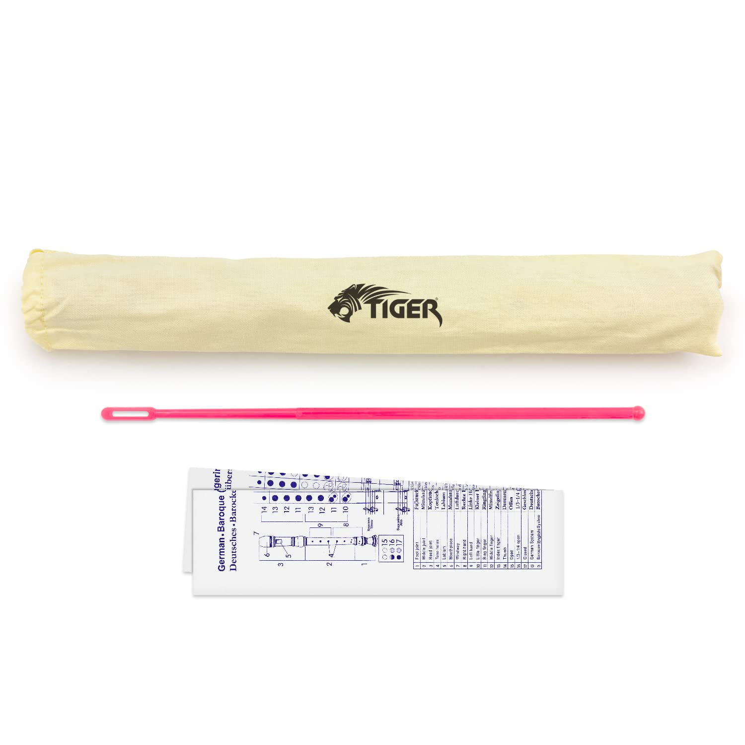 Tiger REC7-PK Flûte à Bec pour Enfants - Rose