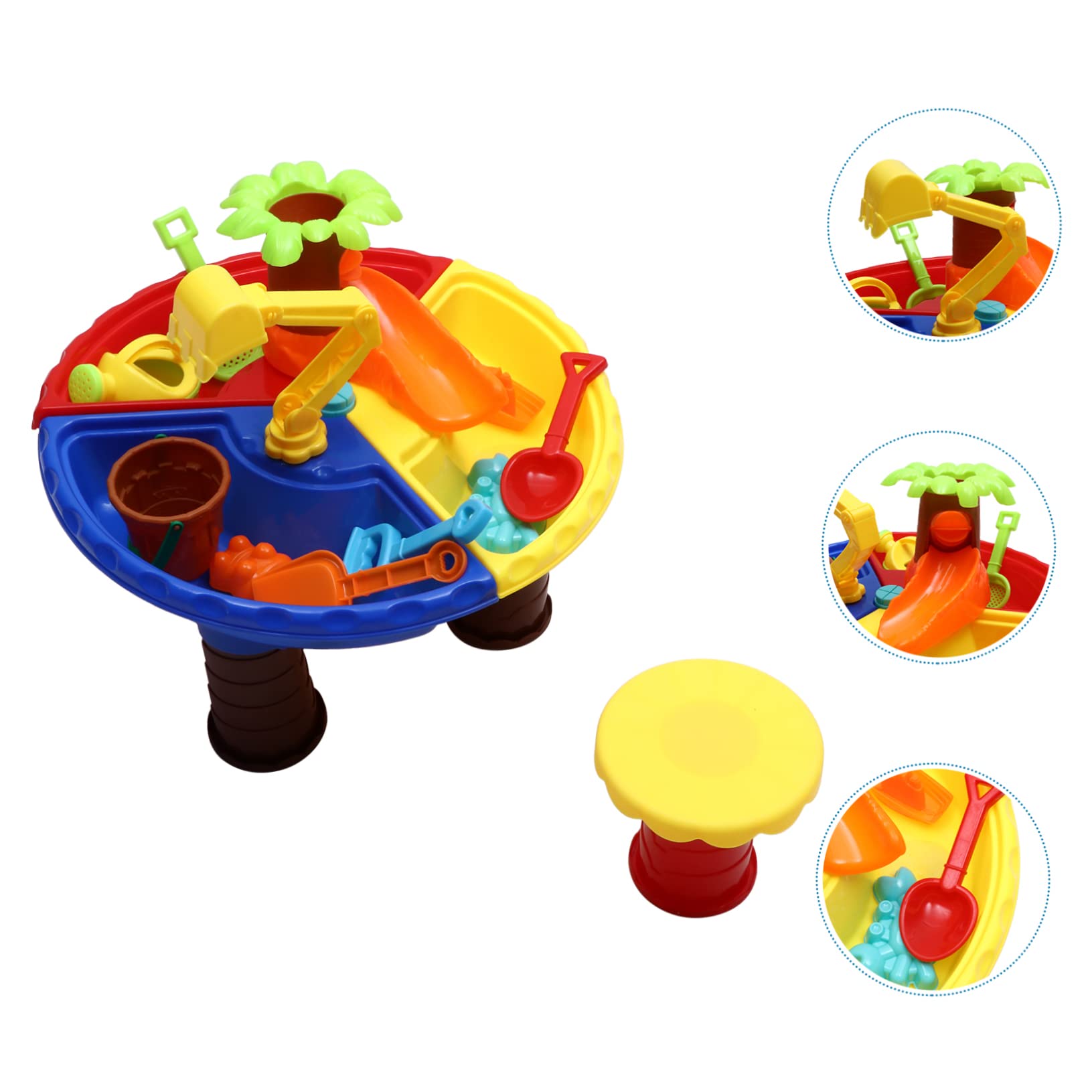 1 Juego Conjunto de Juguetes de Playa para Mesa de Arena para Aire para la Creatividad Socialización o Jardín