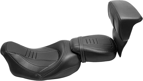 Miniatura 18 de TCT-MOTORPARTS Low-Profile Pillion 2-Up Seat Driver Passenger Seat & Rider Pad Fit For Harley Road Street Glide 2009-2023