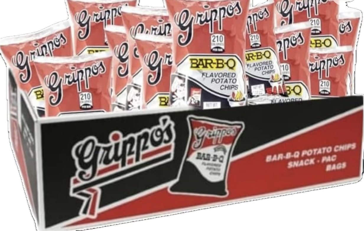 Generic Grippo's bbq potato chips 1.5 oz bags (12 pack count)