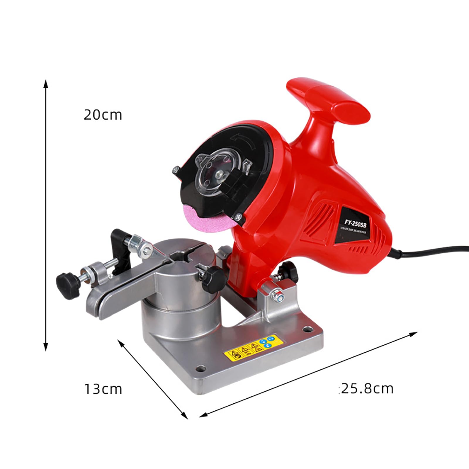Afilador de Motosierra eléctrico, Molino de Cadena de Alta Velocidad de 250W, ángulo Ajustable de 0-35°, afilador montable para Cadenas de 11.5 a 22 Pulgadas y Cadenas de Sierras