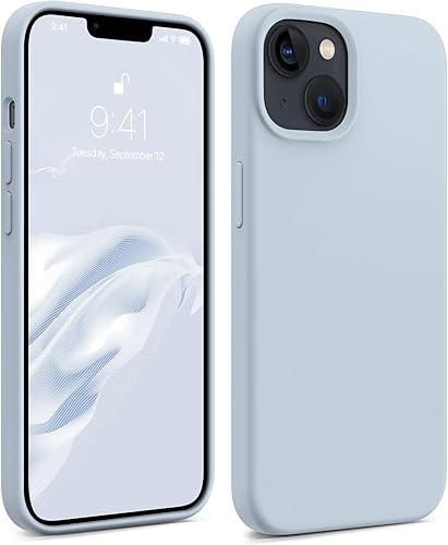 Miniatura 1 de AOTESIER Funda compatible con iPhone 14, Silky Touch Premium de goma de silicona líquida suave antihuellas, carcasa protectora de cuerpo completo