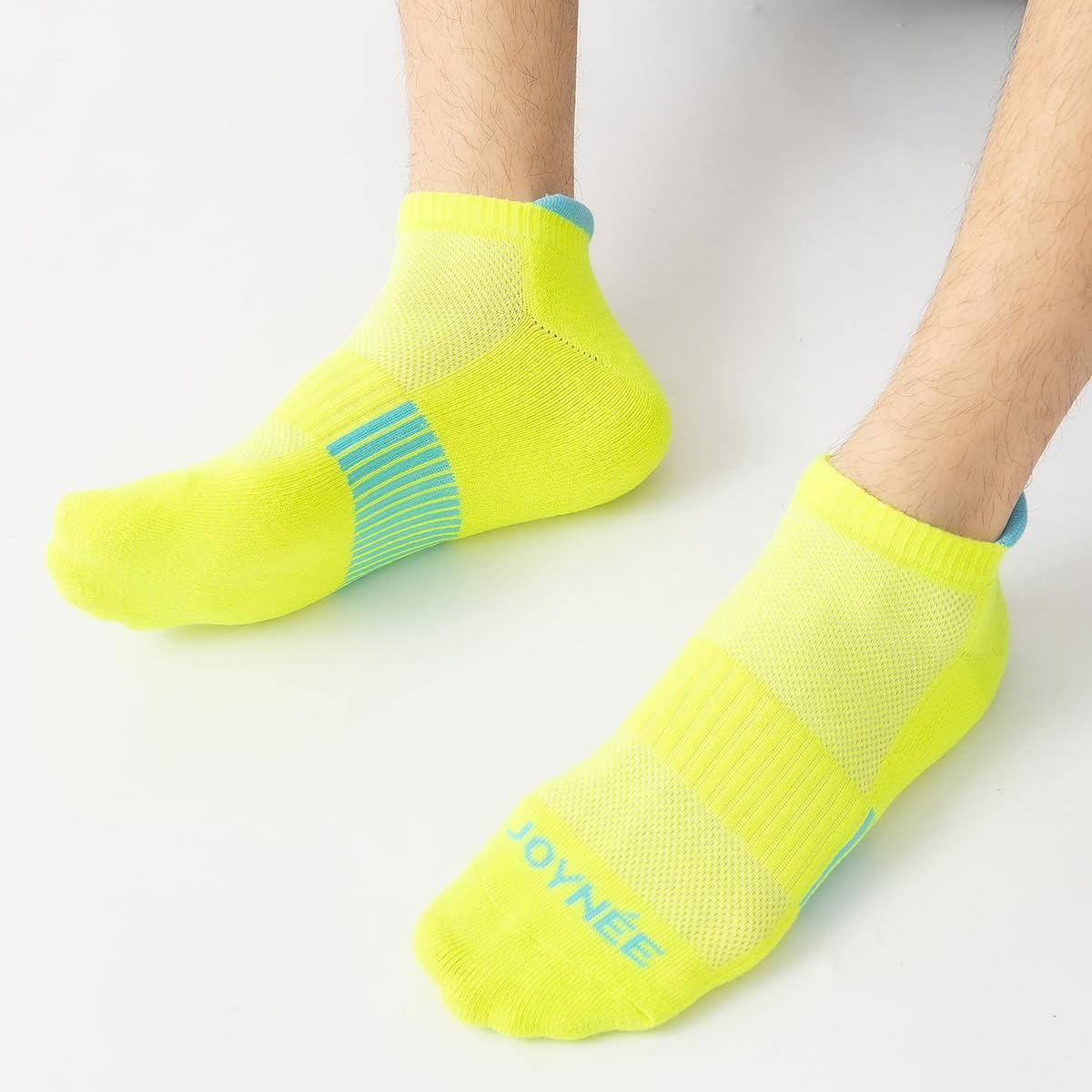 JOYNÉE Calcetines deportivos para hombre, de corte bajo, transpirables, cómodos, para deportes, paquete de 6