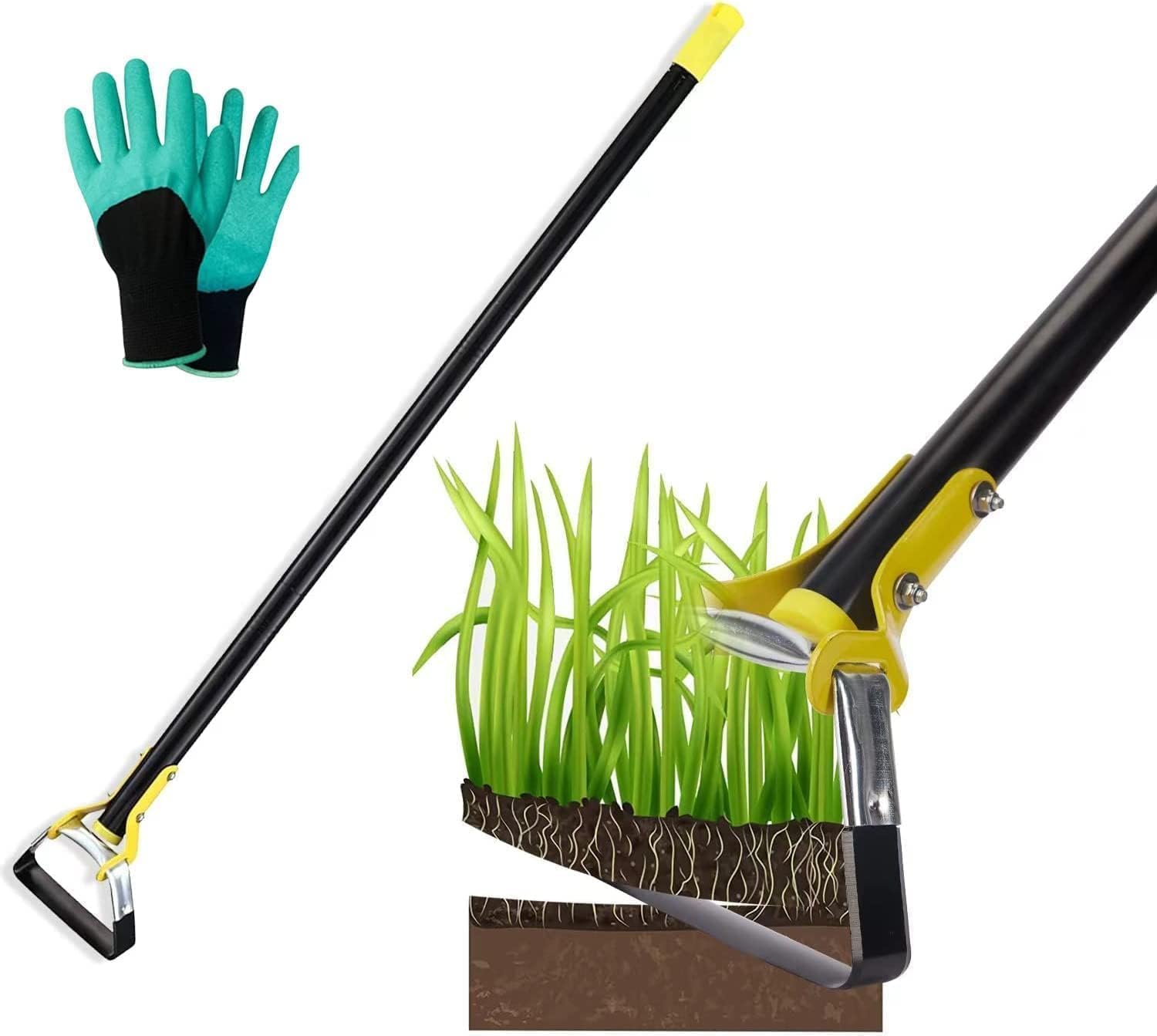 Zappa regolabile a 5 sezioni per diserbo da giardino (max 190 cm)