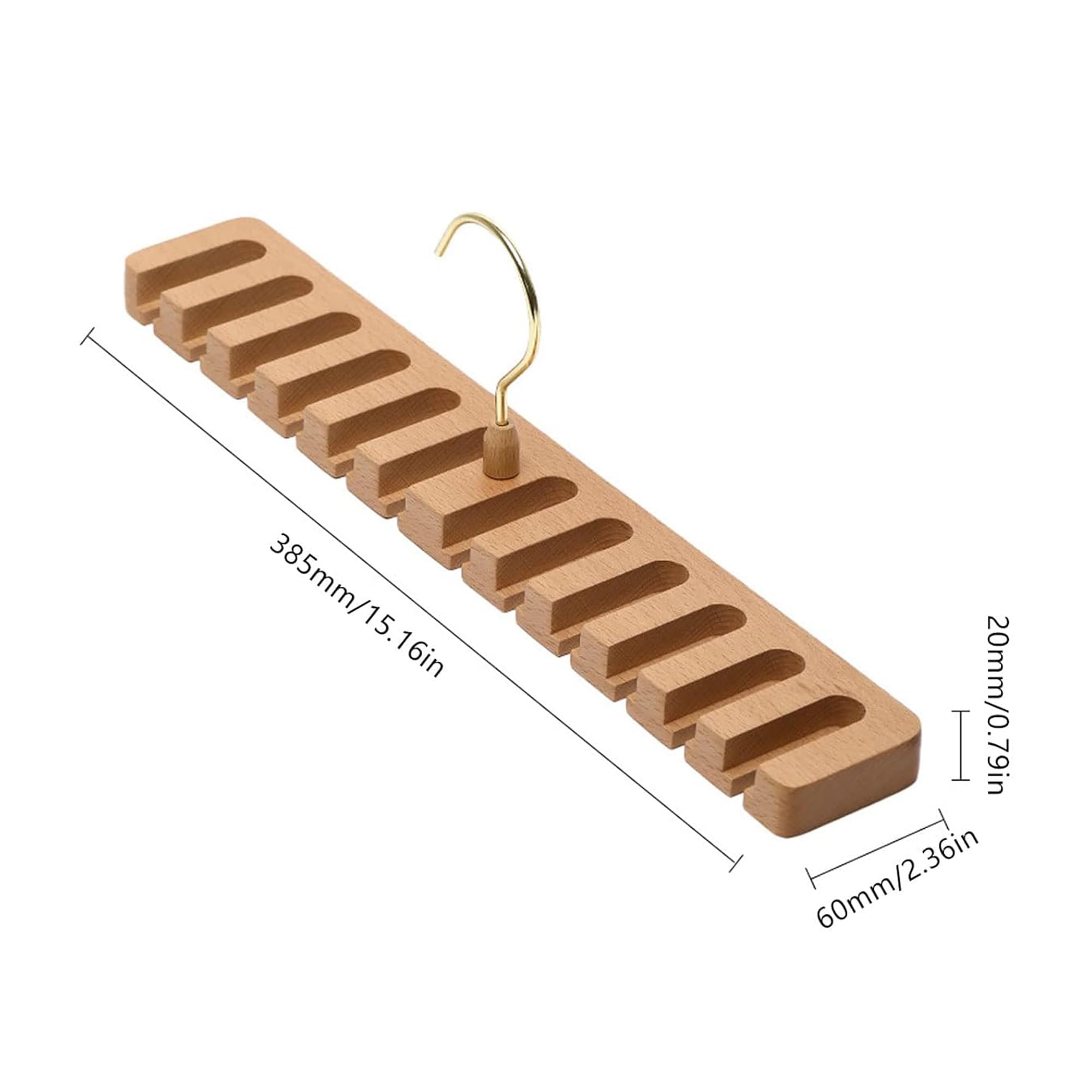 2 supporti per cravatta, per cintura, per armadio, legno, supporto per cintura, organizer per armadio, organizzazione e conservazione (YS, 12GE), FM2024KJ007A