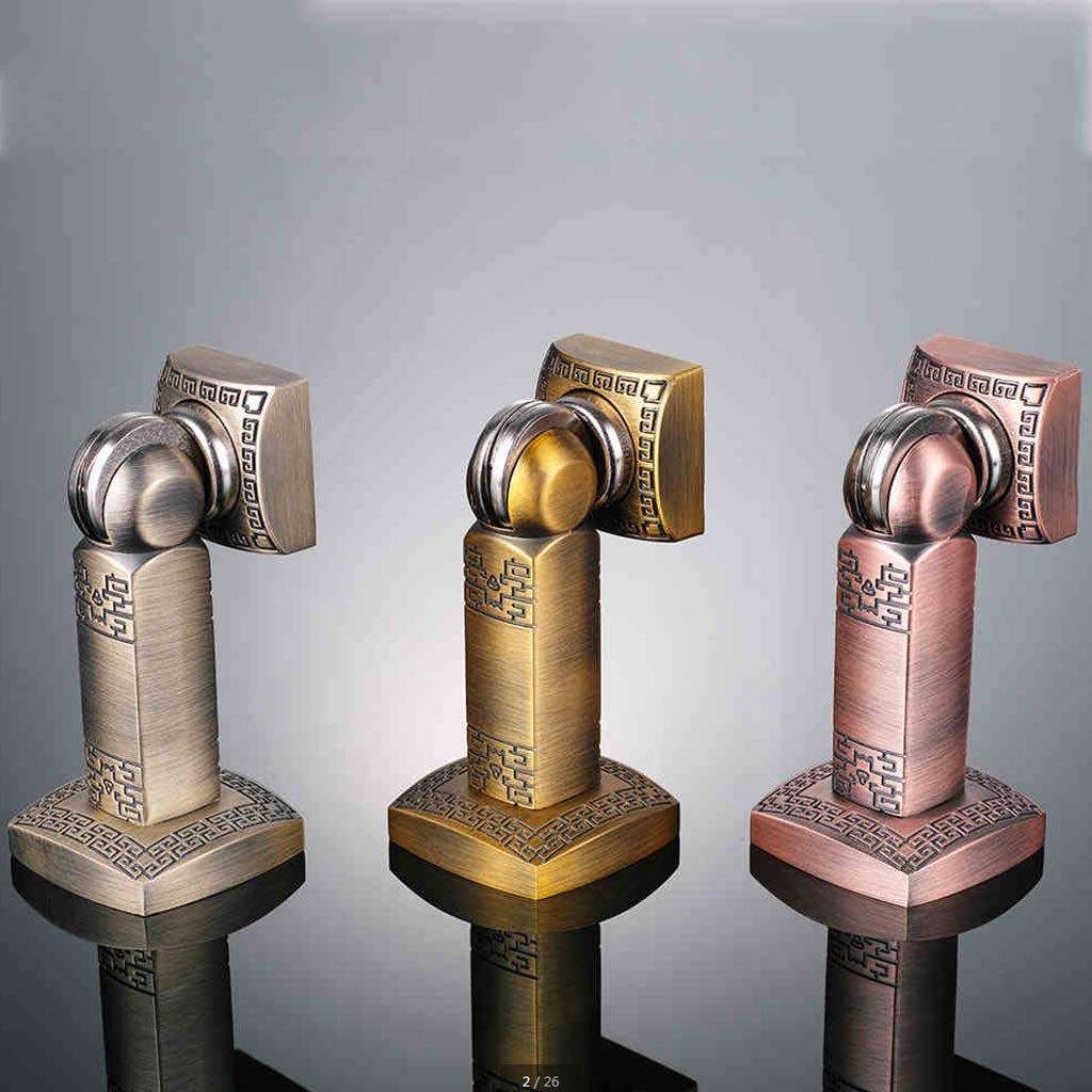 ZSH Stoper do drzwi/stoper magnetyczny stoper do drzwi / stop cynku mocny, bardzo gruby odlew Heavy Duty stoper do drzwi stoper do drzwi (montaż na podłodze lub na ścianie) (kolor B, rozmiar: 1 opakowanie)