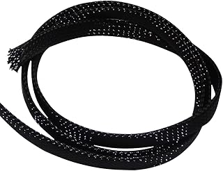 AERZETIX: 4.5m - 8mm - 7-13 Gaine Tressée - Thermorétractable - Manchon de Câble - Fil Electrique