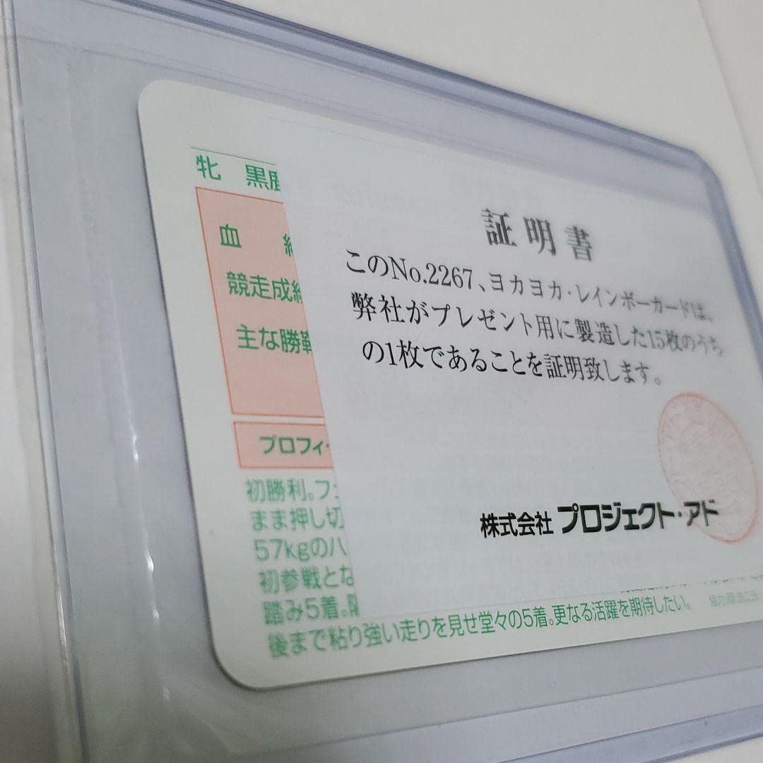 競馬 ヨカヨカレインボーカード15枚限定
