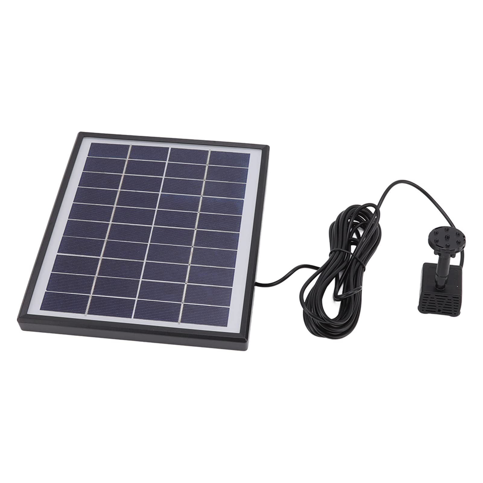 5.0W Solar Fountain Pump Prevent Clogging Portable Easy to Floating Solar for Outdoor 12V